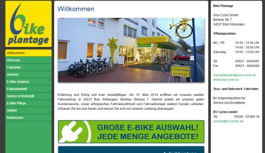 Bike Plantage - ONYX Cycle GmbH Bad Wildungen