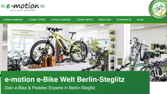 e-motion e-Bike Welt Berlin-Steglitz Berlin