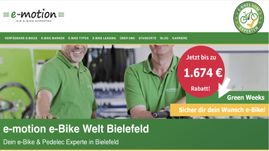 e-motion e-Bike Welt Bielefeld Bielefeld