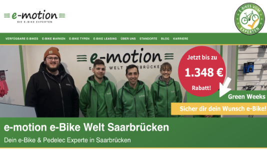 e-motion e-Bike Welt Saarbrücken Saarbrücken