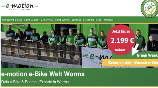e-motion e-Bike Welt Worms Worms