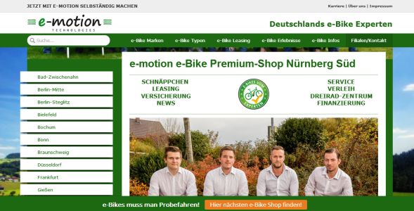 e-motion e-Bike Premium-Shop Nürnberg Nürnberg