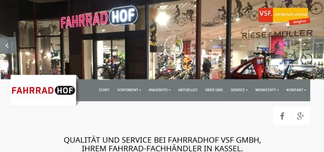 Fahrradhof Wilhelmshöhe VSF GmbH Kassel