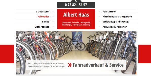 Fahrradgeschäft / Schlosserei Haas Römerstein