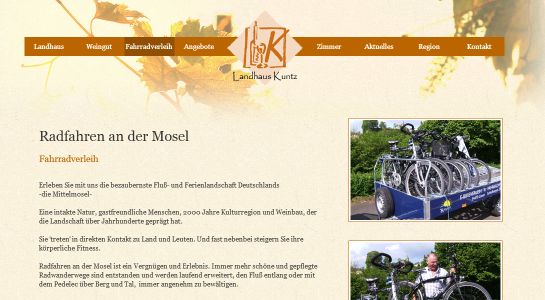 Landhaus Kuntz - Fahrradverleih Lieser