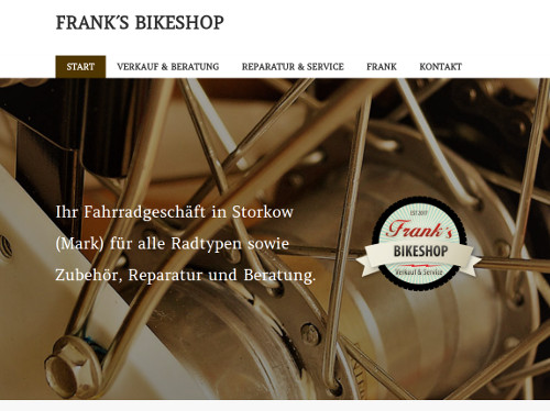 Frank´s Bikeshop Verkauf & Service Storkow