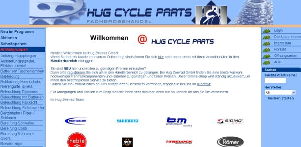 Hug Zweiradgroßhandel GmbH Freiburg