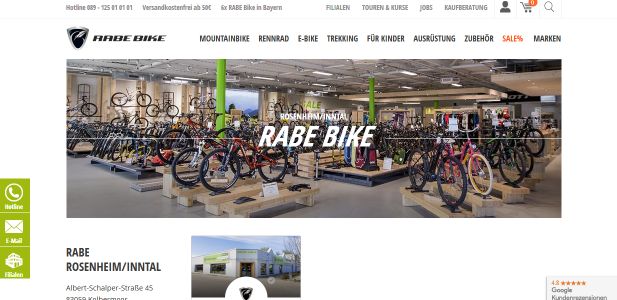 RABE Bike - Filiale - Rosenheim Kolbermoor