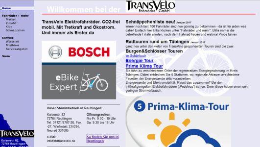 Transvelo Fahrräder GmbH Reutlingen