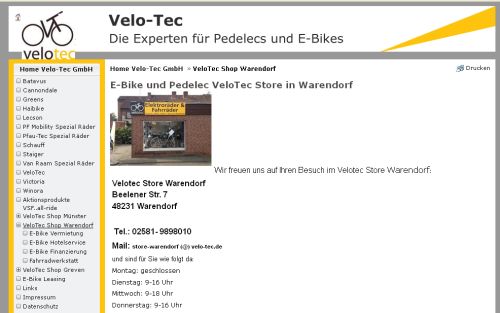 VeloTec Store Warendorf Warendorf