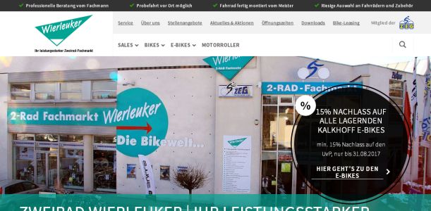 Zweirad Wierleuker - Ihr leistungsstarker Zweirad Fachmarkt Arnsberg-Neheim