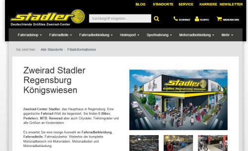 Stadler Zweirad-Center GmbH Hauptgeschäft Regensburg