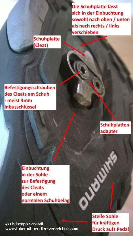 Shimano SPD Mountainbike Schuh - zur Verwendung von Klickpedalen am Mountainbike