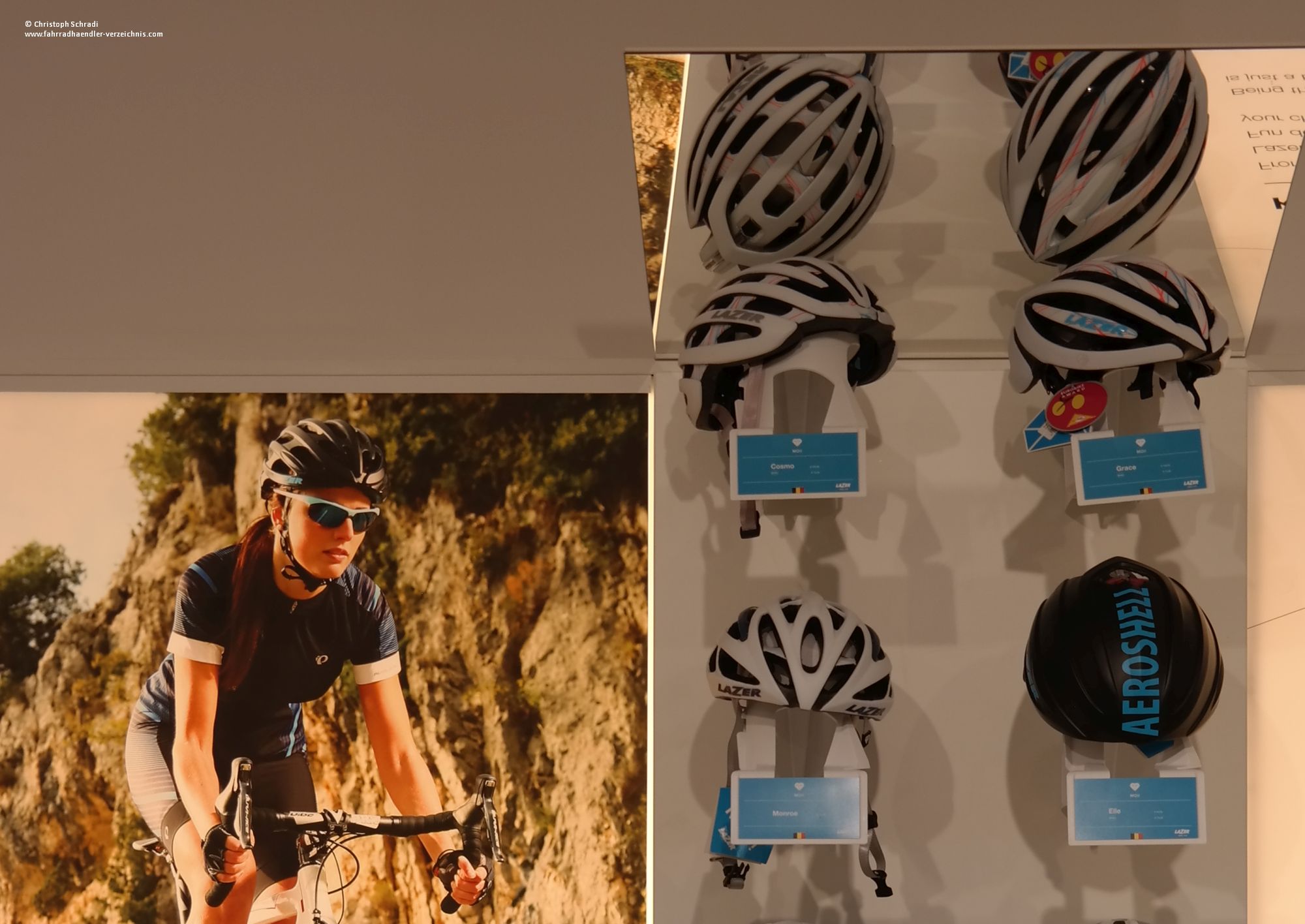 Der belgische Helmhersteller Lazer bietet ein breites Sortiment an Fahrradhelmen an - von MTB über City bis hin zum Rennrad oder BMX