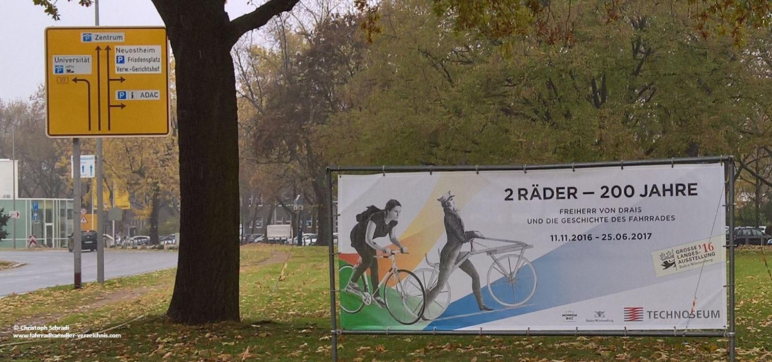 Die 200 Jahre Fahrrad Sonderausstellung in Mannheim ist eröffnet worden