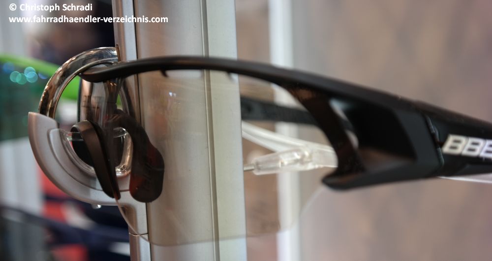 Randlose, sehr flexible Sonnenbrille der Firma BBB aus den Niederlandne