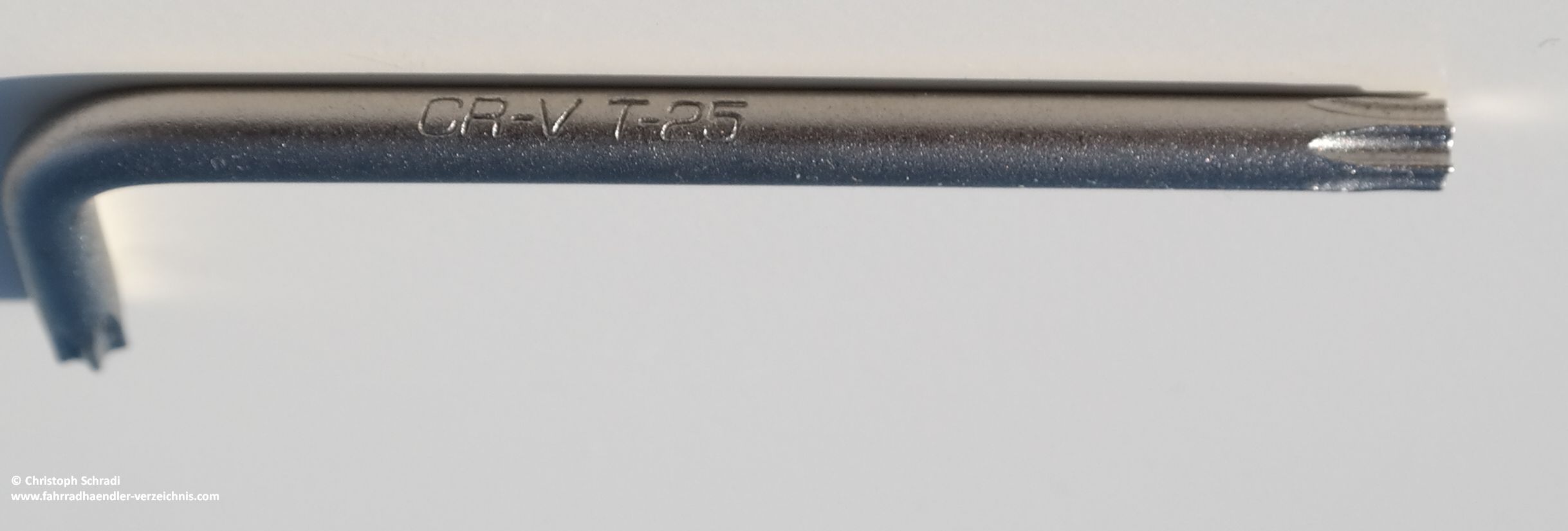 Torx-Schlüssel in L-Form von Rose Versand mit T25 Aufnahme